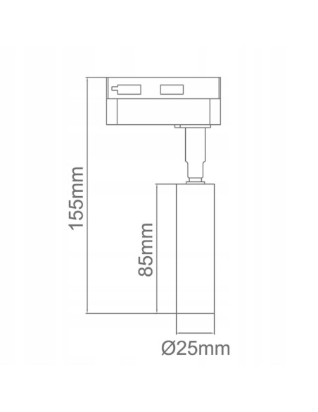 Reflektor sufitowy Slimi w różowym złocie, elegancka lampa LED G9 do systemów szynowych, nowoczesne oświetlenie wnętrz