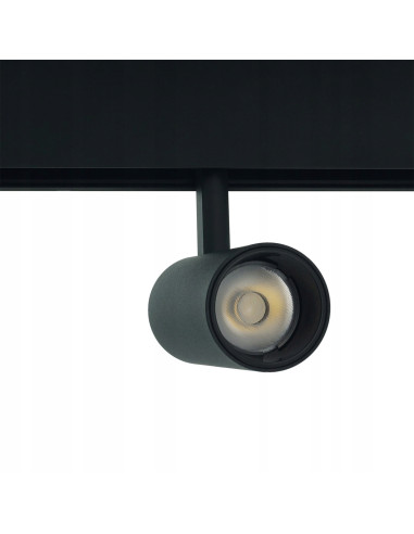 Nowoczesny czarny reflektor szynowy LED 10W 4000K - eleganckie oświetlenie do kuchni i przestrzeni roboczej