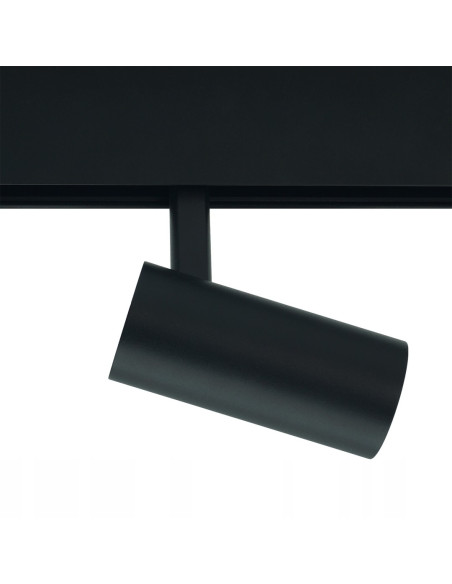 Nowoczesny czarny reflektor szynowy LED 10W 4000K - eleganckie oświetlenie do kuchni i przestrzeni roboczej