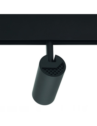 Nowoczesny czarny reflektor szynowy LED 10W 4000K - eleganckie oświetlenie do kuchni i przestrzeni roboczej