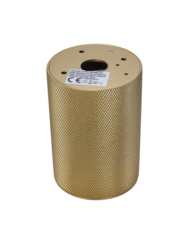 Elegancka natynkowa tuba GU10 w złotym kolorze, idealna do nowoczesnych wnętrz i hoteli, model KJ2186.