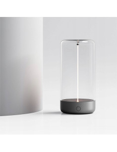 Lampa stołowa ESTERNO z przezroczystym kloszem, akumulatorowa, ściemniana - nowoczesny design do każdego wnętrza 2