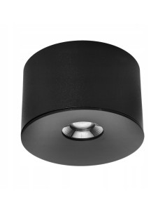 Nowoczesna lampa sufitowa LED IP44 10W, okrągła, czarna, 3000K – idealna do łazienki i wnętrz, model PZE-922