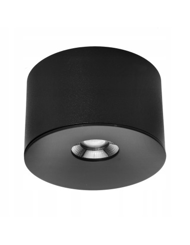 Nowoczesna lampa sufitowa LED IP44 10W, okrągła, czarna, 3000K – idealna do łazienki i wnętrz, model PZE-922