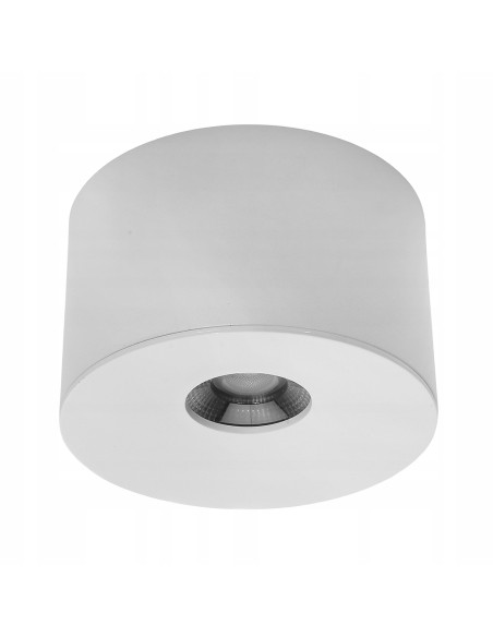 Natynkowa Lampa LED IP44 10W PZE-922 - Biała, Ciepłe Światło 3000K, Idealna do Łazienki i Przestrzeni Zewnętrznych