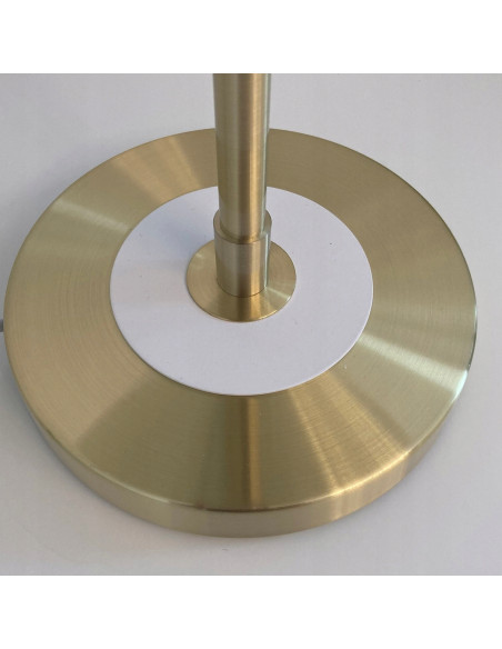 Lampa stołowa Artdeco biała, matowa, 3 źródła światła, elegancki dodatek do biura i sypialni