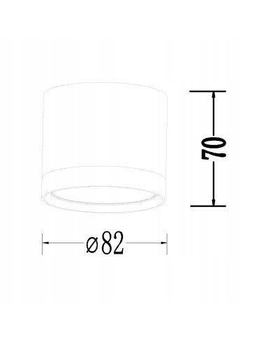 Lampa natynkowa Kendal LED czarna – nowoczesne oświetlenie do salonu i jadalni o eleganckim designie