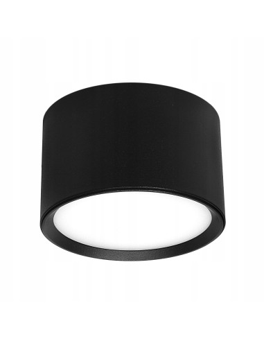 Stylowa Tuba Sufitowa GX53 CY-37 w Czarnym Kolorze - Nowoczesne Oświetlenie Do Wnętrz i Przestrzeni Zewnętrznych