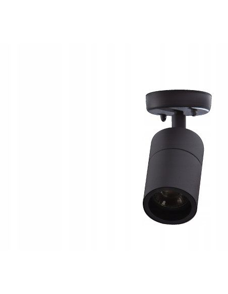 Regulowany kinkiet zewnętrzny AZzardo ROLF WALL antracytowy, wodoodporny, GU10 - nowoczesne oświetlenie tarasowe