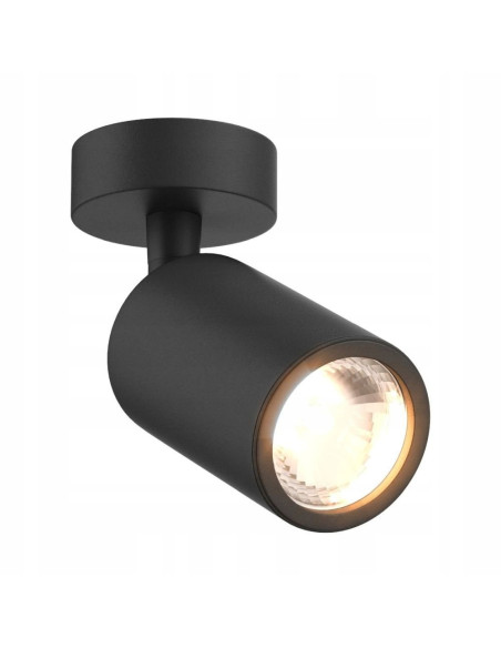 Reflektor sufitowy TORI czarny z regulacją GU10 - nowoczesne oświetlenie do salonu, kuchni i sypialni