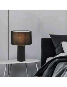 Lampa stołowa Tokio w czerni i złocie - elegancki akcent do każdego wnętrza, idealna do salonu i sypialni. 2