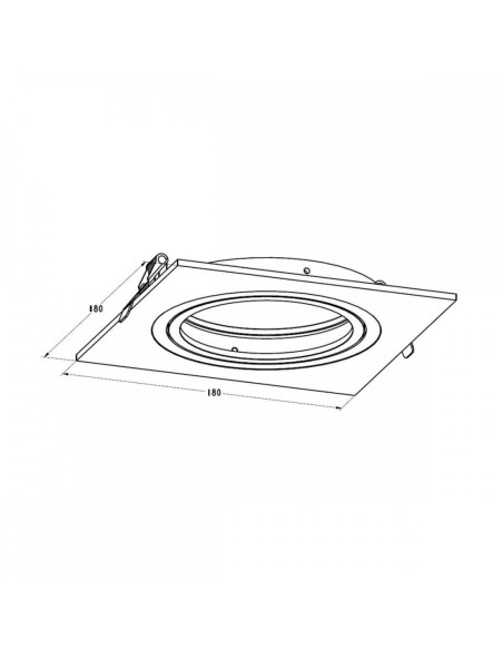 Reflektor sufitowy BOXY GU10 czarny – nowoczesne oświetlenie do wnętrz od Zuma Line