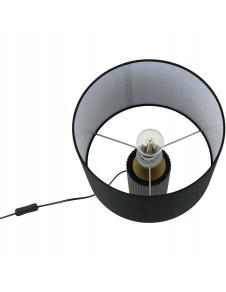 Lampa stołowa Tokio w czerni i złocie - elegancki akcent do każdego wnętrza, idealna do salonu i sypialni.