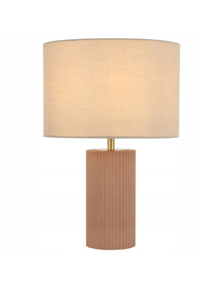 Lampa stołowa Tokio w eleganckim beżu z złotym akcentem E27 - luksusowe oświetlenie do każdego wnętrza