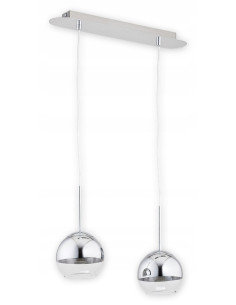 Lampa wisząca COLOURS O2542 W2 CH w chromie - nowoczesny reflektor do kuchni i holu