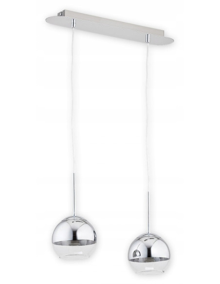 Lampa wisząca COLOURS O2542 W2 CH w chromie - nowoczesny reflektor do kuchni i holu