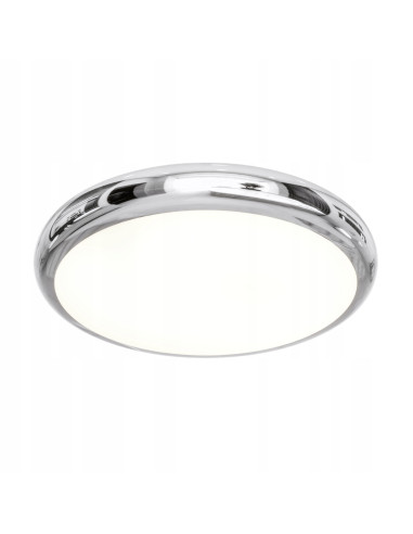Plafon sufitowy Piatto Cromo 80 cm LED - elegancka lampa do salonu i jadalni z chromowanym wykończeniem
