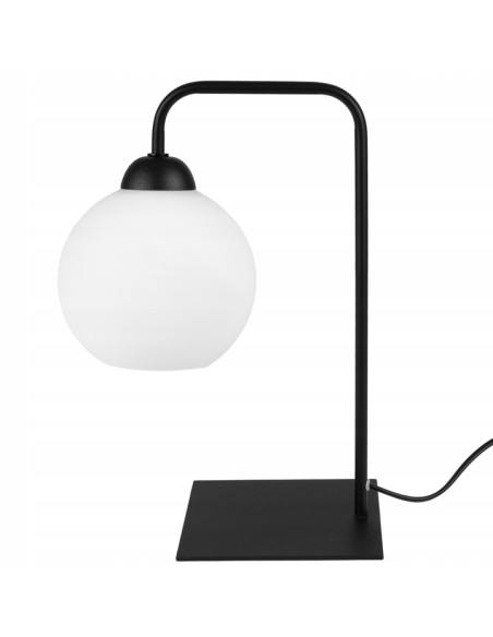 Lampa stojąca ELIZA z nowoczesnym designem, idealna do sypialni, salonu i gabinetu w czerni i bieli.