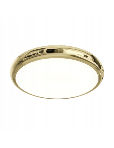 Plafon sufitowy Piatto Gold Ø80 cm - eleganckie oświetlenie z metalicznym blaskiem dla nowoczesnych wnętrz