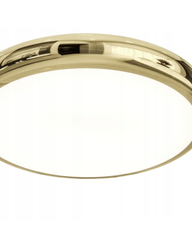Plafon sufitowy Piatto Gold Ø80 cm - eleganckie oświetlenie z metalicznym blaskiem dla nowoczesnych wnętrz