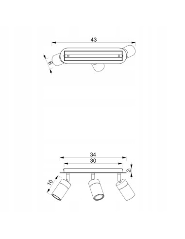 Lampa sufitowa JOKER 3-punktowa w eleganckim ciemnozielonym z dodatkiem złota - nowoczesne oświetlenie kuchenne.