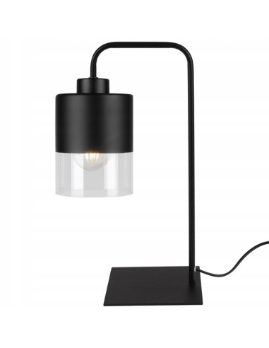 Lampa biurkowa ROMA E27 z eleganckim zakrzywionym ramieniem – nowoczesne oświetlenie do minimalistycznych wnętrz