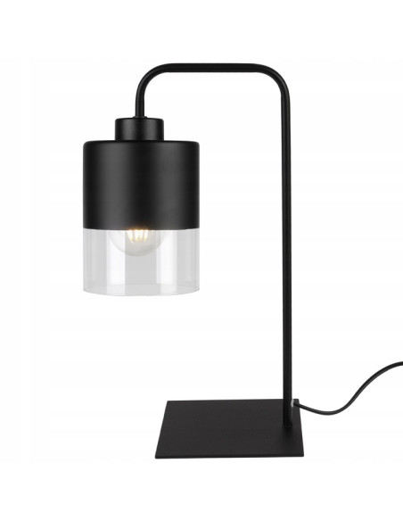 Lampa biurkowa ROMA E27 z eleganckim zakrzywionym ramieniem – nowoczesne oświetlenie do minimalistycznych wnętrz