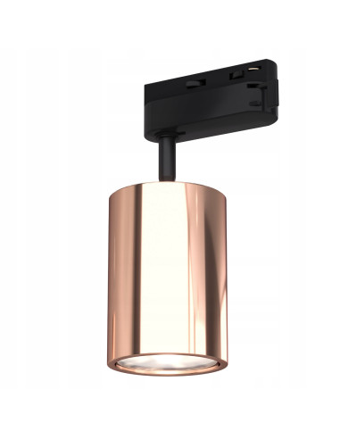 Lampa sufitowa Kika Track Nero/Różowe Złoto – nowoczesny akcent do biura i eleganckich wnętrz