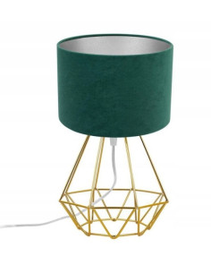 Lampa nocna MEDIOLAN z eleganckim abażurem i srebrnym wnętrzem - stylowe oświetlenie do nowoczesnych wnętrz