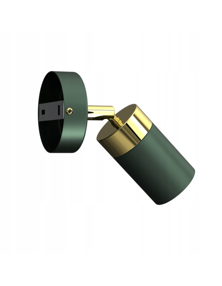 Kinkiet JOKER w eleganckiej zieleni - nowoczesny reflektor sufitowy do sypialni i stylowych wnętrz, Lumes