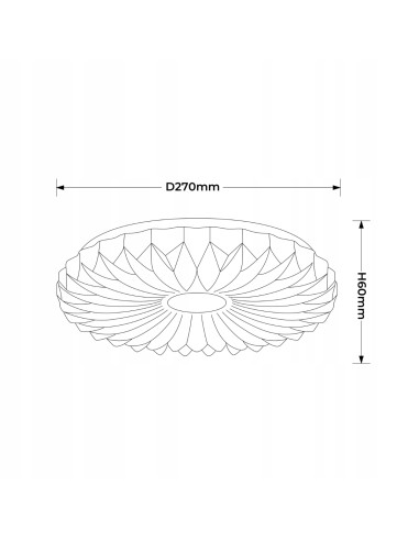 Plafon LED Zivora 26 cm 12W 4000K - elegancki, biały, nowoczesny design do kuchni i wnętrz
