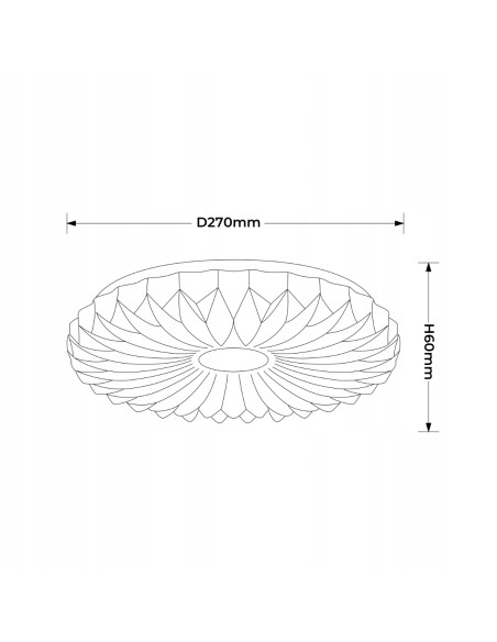 Plafon LED Zivora 26 cm 12W 4000K - elegancki, biały, nowoczesny design do kuchni i wnętrz