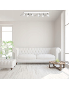 Lampa sufitowa JOKER z 6 reflektorami na białej listwie, industrialny design, Eko-Light, dla nowoczesnych wnętrz 2