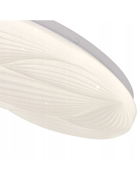 Lampa sufitowa LED Moluna 38 cm - elegancki plafon z efektem gwiazd, 4000K, idealny do sypialni i nowoczesnych wnętrz