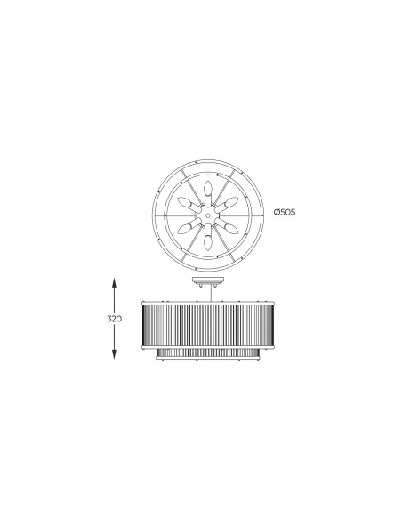 Lampa sufitowa SERGIO w złocie z kryształami – nowoczesny plafon do eleganckich wnętrz marki Zuma Line