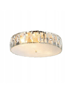 Lampa sufitowa Intero Gold PL - nowoczesny plafon z szklanymi płytkami, 6 punktów świetlnych, elegancki design