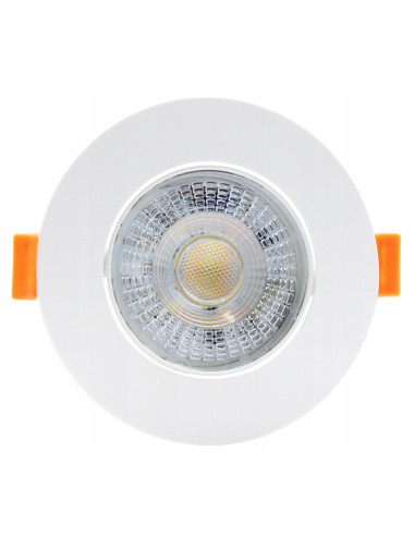 Oczko sufitowe Maxlight Plus LED, białe, regulowane, okrągłe, 3W, zmienna barwa światła CCT, nowoczesny design