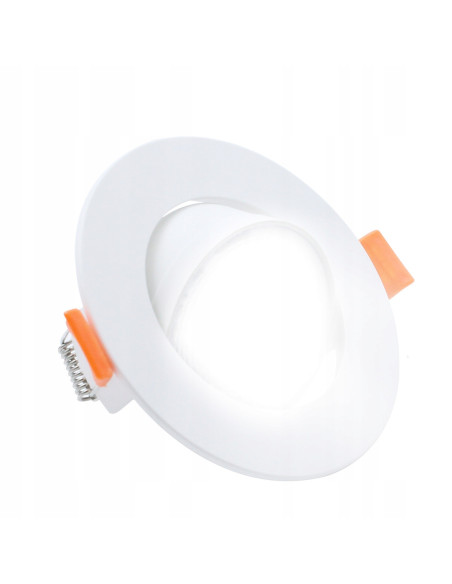 Oczko sufitowe Maxlight Plus LED, białe, regulowane, okrągłe, 3W, zmienna barwa światła CCT, nowoczesny design