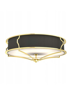 Lampa sufitowa Stesso Gold/Nero L - nowoczesny plafon LED 6-punktowy, eleganckie oświetlenie do jadalni i biura