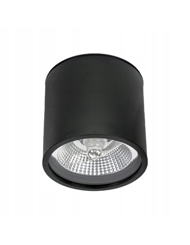 Reflektor sufitowy SPOT CARLO GU10, czarny, IP65, 10W - nowoczesne oświetlenie do łazienek i przestrzeni komercyjnych