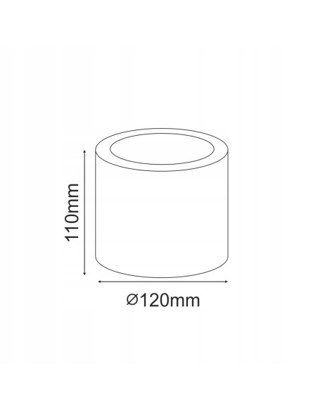 Hermetyczna oprawa sufitowa IP65 biała AR111 do łazienki i biura - elegancki reflektor LED IdeaLed Corto