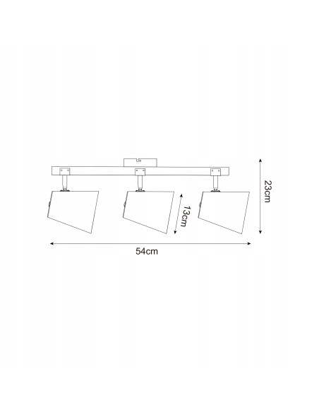 Lampa wisząca ELTI P22077-3TU z drewnem - Klasyczny reflektor E27 w eleganckim czarnym kolorze