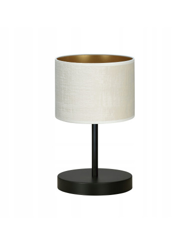 Lampa stołowa HILDE LN1 BL - elegancki dodatek do nowoczesnych i klasycznych wnętrz z welurowym abażurem.