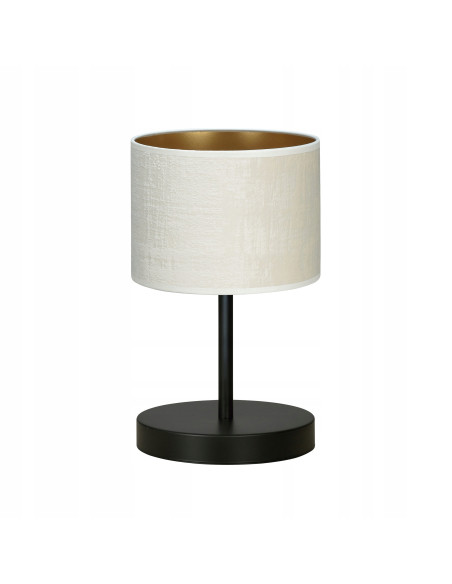 Lampa stołowa HILDE LN1 BL - elegancki dodatek do nowoczesnych i klasycznych wnętrz z welurowym abażurem.