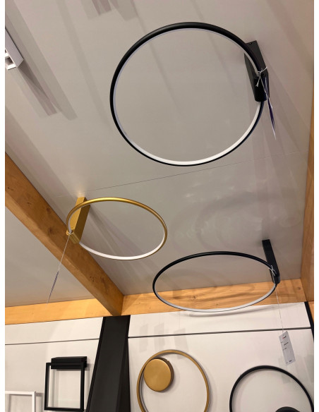 Lampa sufitowa LED AZZARDO VINCENT 60 RING złota – nowoczesny plafon do sypialni i eleganckich wnętrz