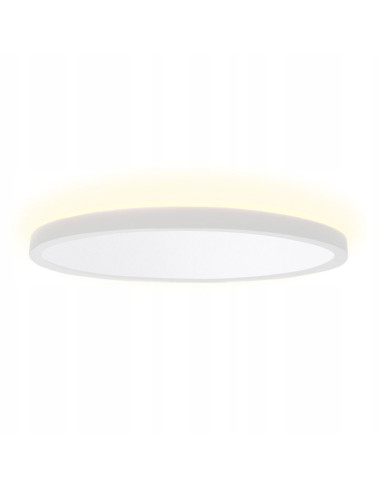 Plafon LED Pryzma 28 cm, biały, zmienna barwa światła, nowoczesny do kuchni, sypialni i biura