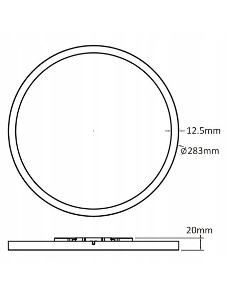 Plafon LED Pryzma 28 cm, biały, zmienna barwa światła, nowoczesny do kuchni, sypialni i biura