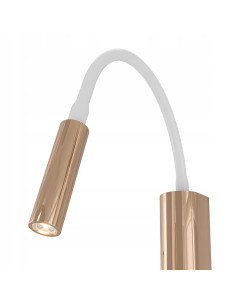 Kinkiet Nuto Bianco Gold z elastyczną rurką silikonową - nowoczesne oświetlenie do pokoju dziecięcego 2