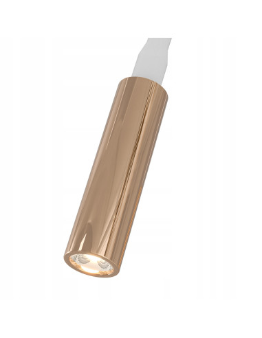 Kinkiet Nuto Bianco Gold z elastyczną rurką silikonową - nowoczesne oświetlenie do pokoju dziecięcego