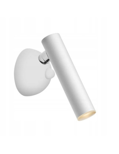 Nowoczesny kinkiet LOYA w białym – regulowane oświetlenie LED do pokoju młodzieżowego, biura i sypialni